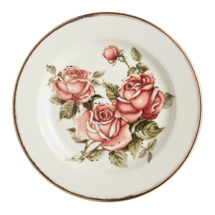 Набор тарелок из 6 шт."корейская роза" диаметр=16,5 см высота=2 см Lefard (215-135)