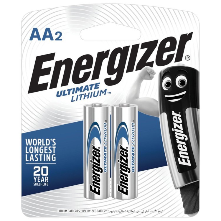 Батарейки литиевые Energizer Ultimate Lithium FR06 (AA) 2 шт 639154 (454665) (65484)
