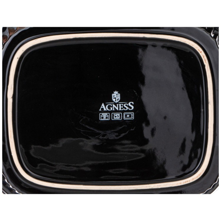 Форма для запекания с крышкой reactive blue 33*23*9,5/13 см 2000 мл Agness (780-110) Форма для запекания с крышкой reactive blue 33*23*9,5/13 см 2000 мл Agness (780-110)