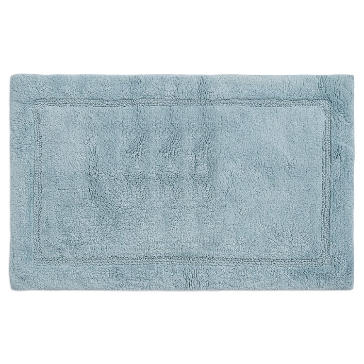 Коврик для ванной из хлопка ворсовый голубого цвета из коллекции essential, 50х80 см (76140)
