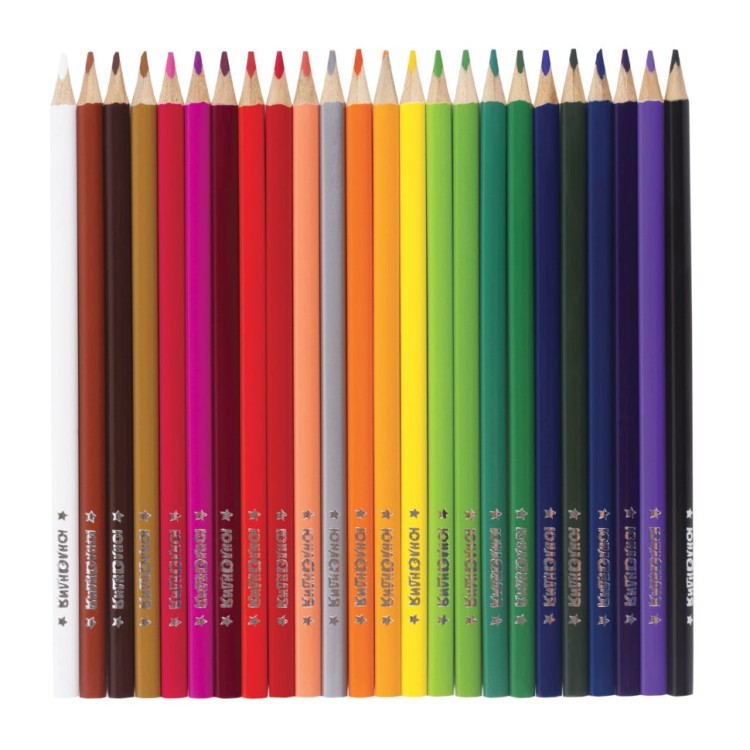 Карандаши цветные трехгранные Сладкие Истории 24 цвета 181395 (3) (65753)