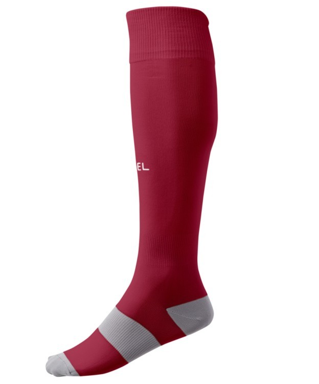 Гетры футбольные JÖGEL CAMP BASIC SOCKS, гранатовый/серый/белый (2076907) Гетры футбольные JÖGEL CAMP BASIC SOCKS, гранатовый/серый/белый (2076907)