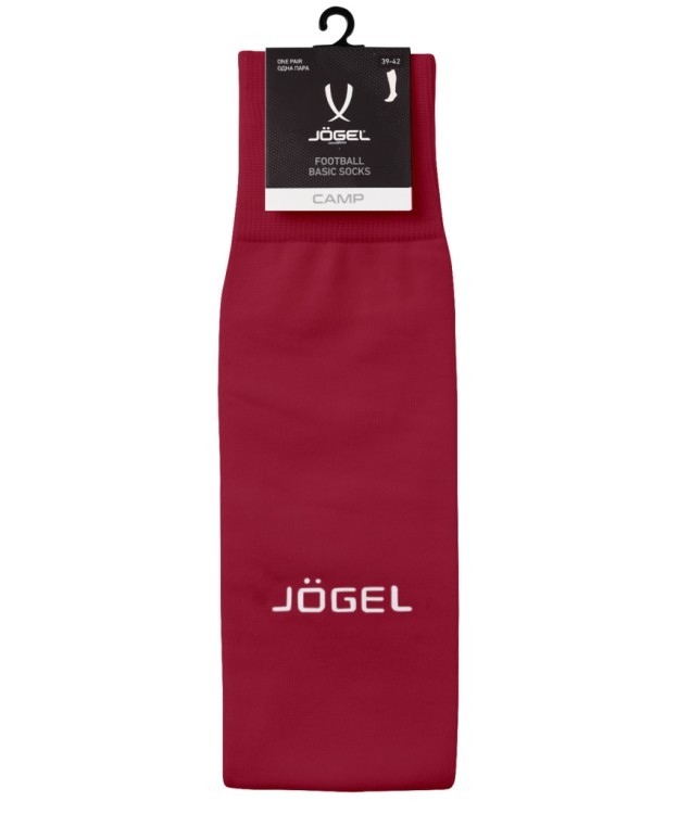 Гетры футбольные JOGEL CAMP BASIC SOCKS, гранатовый/серый/белый (2076907)