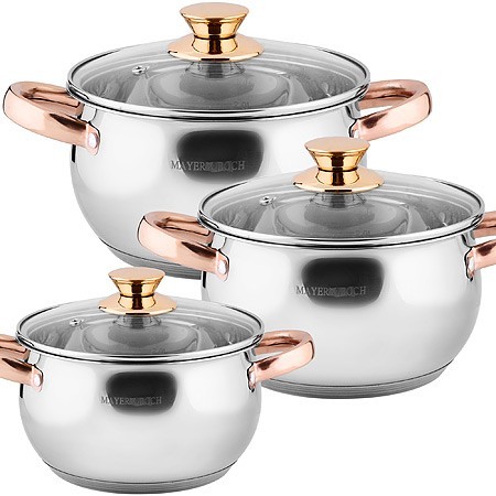 Набор кастрюль 2л+3л+4л нерж/зол.руч Mayer&Boch (40458) Набор кастрюль 2л+3л+4л нерж/зол.руч Mayer&Boch (40458)