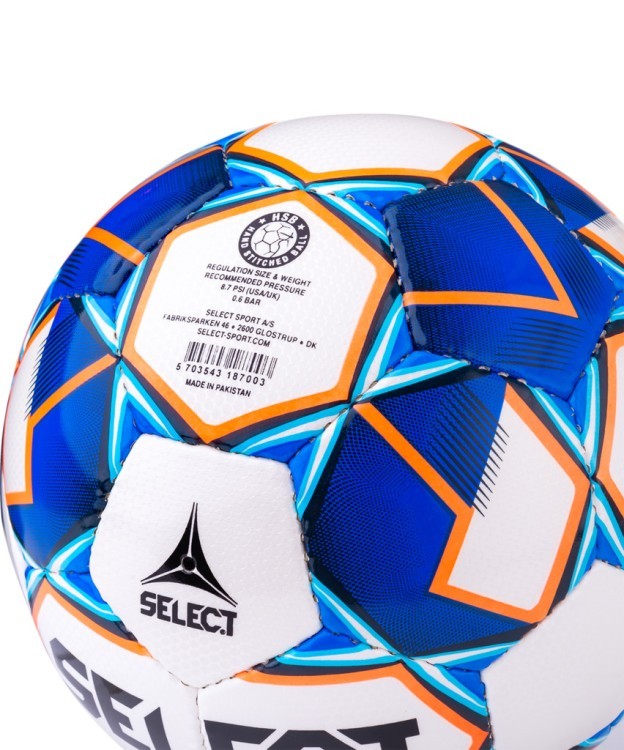 Мяч футзальный Futsal Mimas IMS 852608 №4, белый/синий/оранжевый/черный (594555)