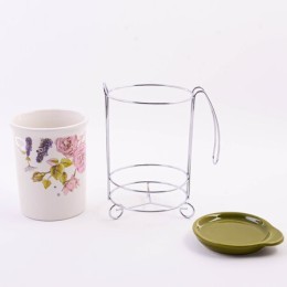 Подставка д/стол/прибор 3пр Розовый сад доломит LR (60264)