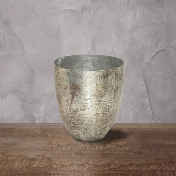Подсвечник Ksa/5468, 13, стекло, Antique matt burn silver, ROOMERS FURNITURE Подсвечник Ksa/5468, 13, стекло, Antique matt burn silver, ROOMERS FURNITURE