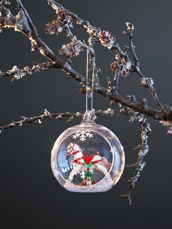 Ёлочная игрушка festive horse из коллекции new year essential (79395)