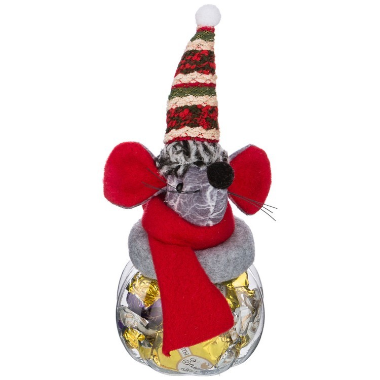 Упаковка для подарков "веселые мышки" диаметр=7 см. высота=17 см. без упаковки (мал=12шт./кор=192шт. Lefard (855-110)