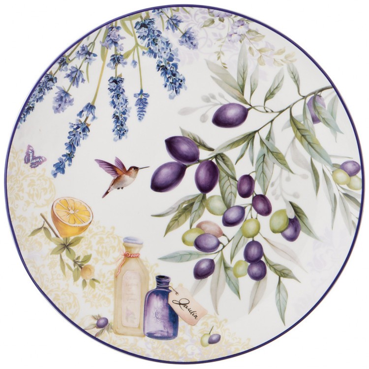 Набор тарелок обеденных "прованс оливки" 2 пр. 25,5 см Lefard (104-601)