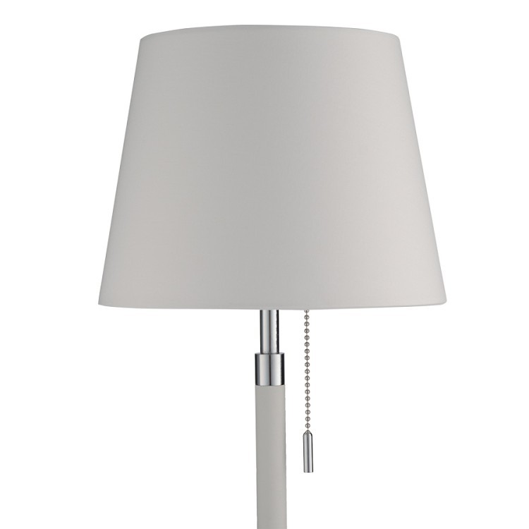 Лампа настольная venice, 22х44 см, белая, хром (67928)