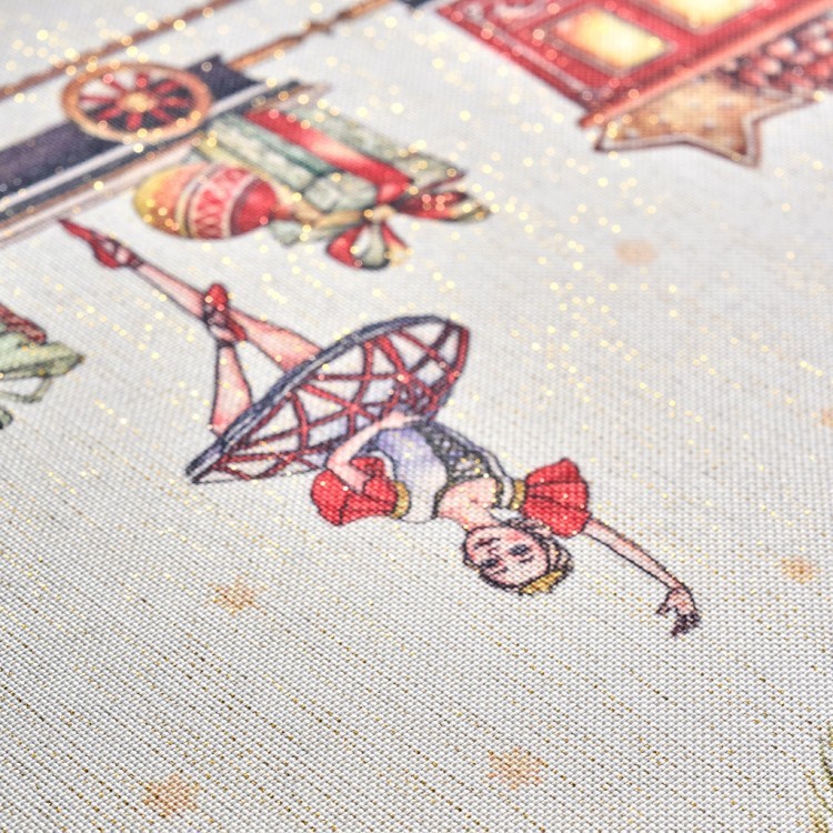 Дорожка на стол 45х300 cm  "щелкунчик" цвет: бежевый, tm lefard, полиэстер 100% Lefard (986-002-32)