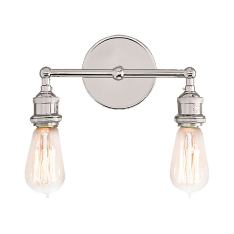 Бра Джесси Дабл DTL9109, металл, chrom finish, RESTORATION HARDWARE