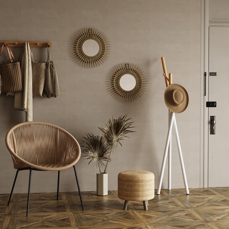 Вешалка напольная amundsen, 172 см, белая/натуральное дерево (74882) Вешалка напольная amundsen, 172 см, белая/натуральное дерево (74882)