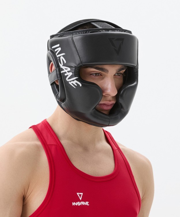 Шлем закрытый INSANE IMPACT, ПУ, черный (2117793)