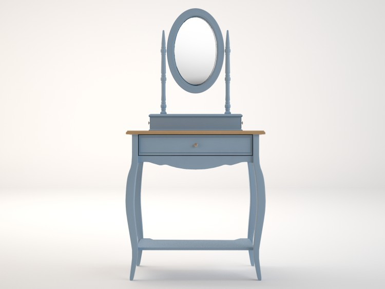 Туалетный столик Leontina Blue с зеркалом арт ST9321B ST9321B-ET