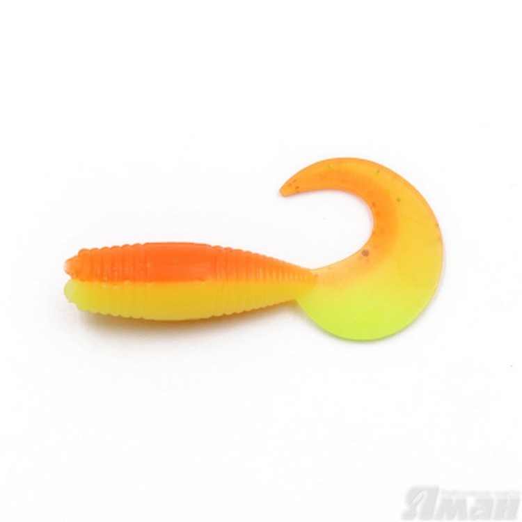 Твистер Yaman Spry Tail, 2" цвет 25 - Sunshine, 10 шт Y-ST2-25 (70704)