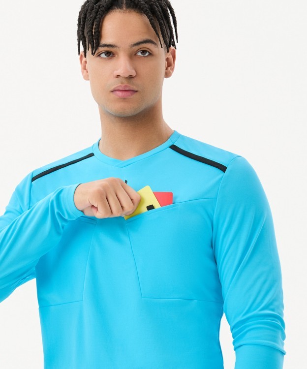 Футболка судейская с длинным рукавом JÖGEL DIVISION PerFormDRY Referee LS Tee, голубой (2123304)