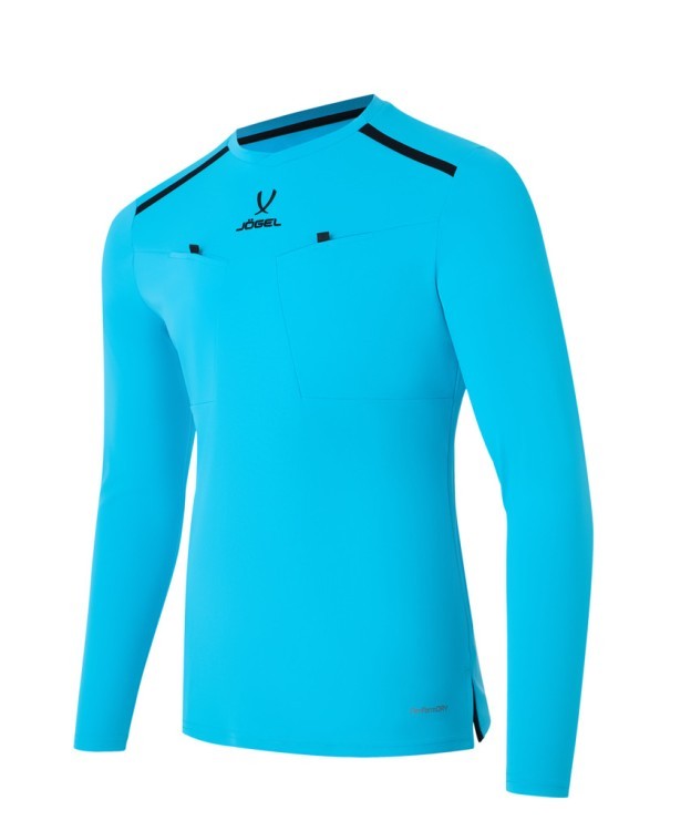 Футболка судейская с длинным рукавом JOGEL DIVISION PerFormDRY Referee LS Tee, голубой (2123304)