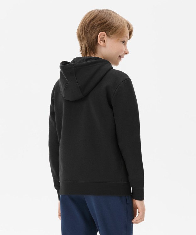 Флисовое худи на молнии JÖGEL ESSENTIAL Cotton Fleece FZ Hoodie, черный, детский (2122094)