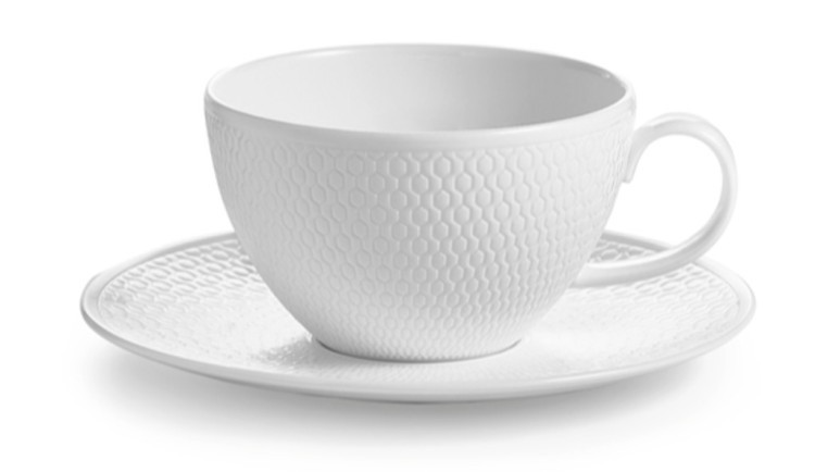 Чайная пара 40023843, костяной фарфор, white, WEDGWOOD