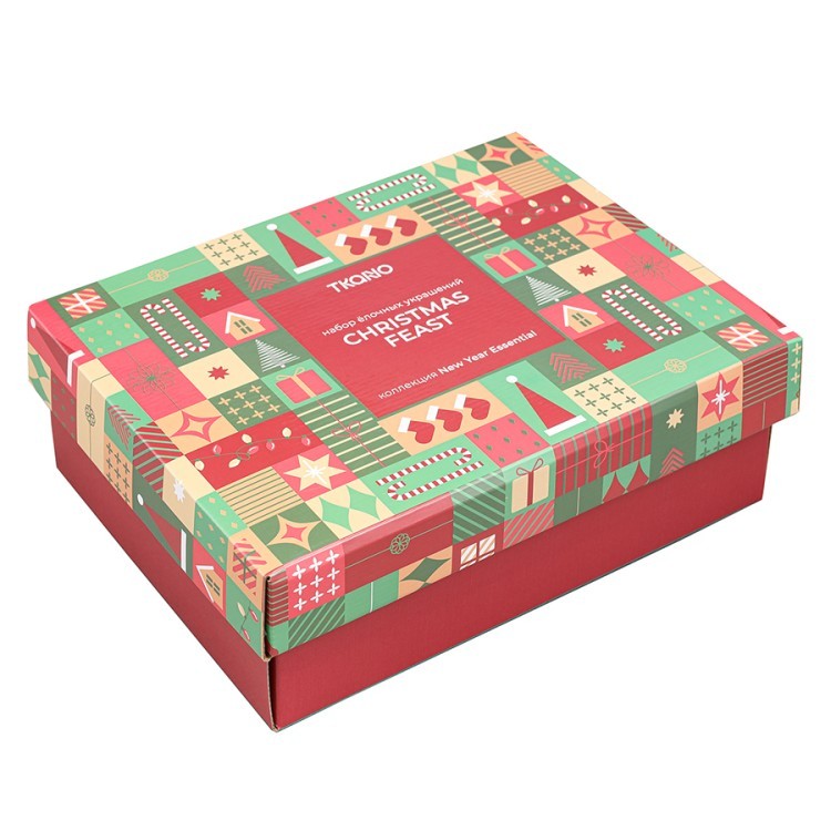 Набор ёлочных украшений christmas feast из коллекции new year essential, 4 шт. (79396)