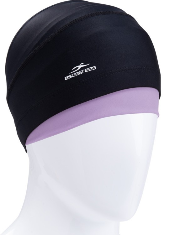 Шапочка для плавания Duplo Black/Lilac, полиамид, для длинных волос (1554496) Шапочка для плавания Duplo Black/Lilac, полиамид, для длинных волос (1554496)