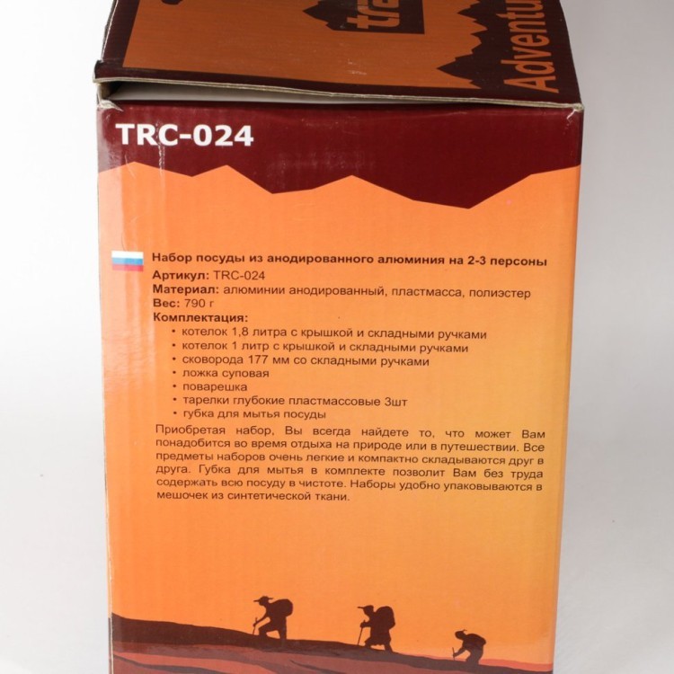 Набор туристической посуды Tramp алюминий TRC-024 (68733)
