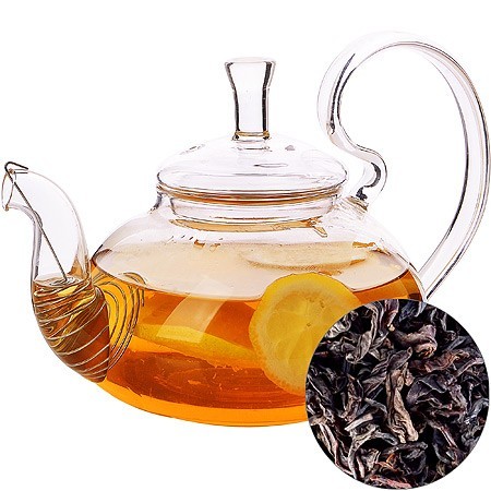 Заварочный чайник 600мл стек/кр LR (30871)