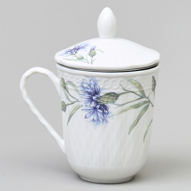 Кружка заварочная lefard "васильки" с крышкой и ситом 350 мл Lefard (760-833)