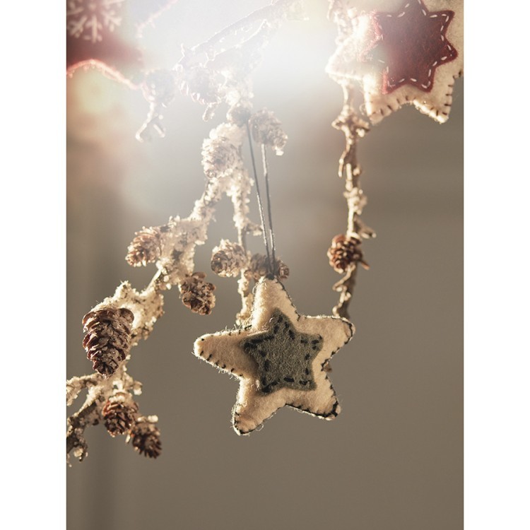 Набор елочных украшений из фетра christmas stars из коллекции new year essential, 3 шт. (76752) Набор елочных украшений из фетра christmas stars из коллекции new year essential, 3 шт. (76752)