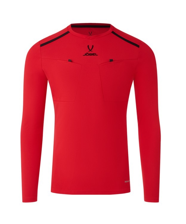 Футболка судейская с длинным рукавом JÖGEL DIVISION PerFormDRY Referee LS Tee, красный (2123310)