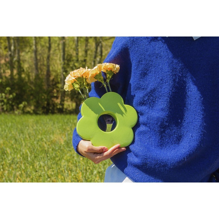 Ваза для цветов daisy, 20 см, зеленая (75938)