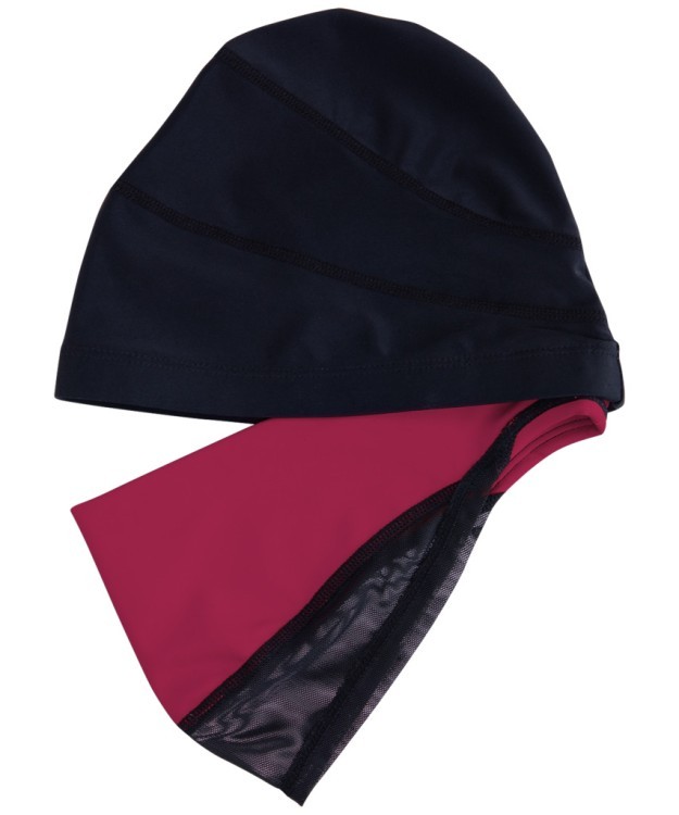 Шапочка для плавания Duplo Black/Raspberry, полиамид, для длинных волос (1554497) Шапочка для плавания Duplo Black/Raspberry, полиамид, для длинных волос (1554497)