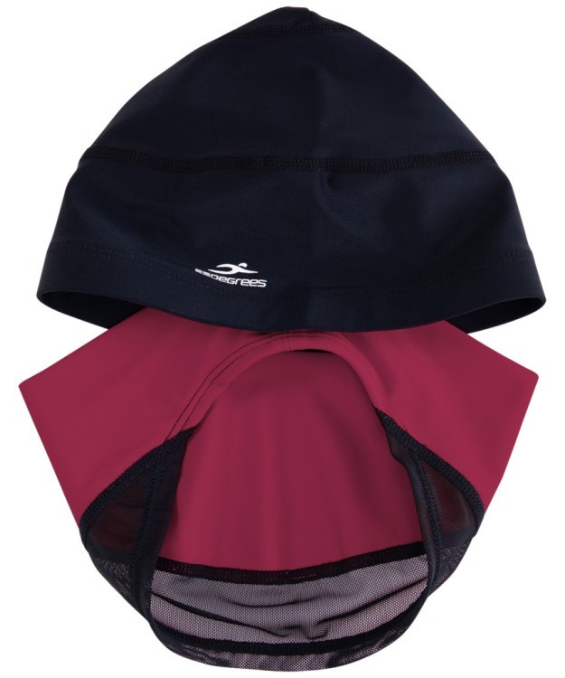 Шапочка для плавания Duplo Black/Raspberry, полиамид, для длинных волос (1554497) Шапочка для плавания Duplo Black/Raspberry, полиамид, для длинных волос (1554497)