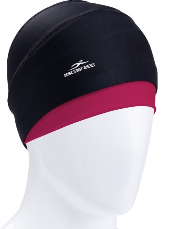 Шапочка для плавания Duplo Black/Raspberry, полиамид, для длинных волос (1554497) Шапочка для плавания Duplo Black/Raspberry, полиамид, для длинных волос (1554497)