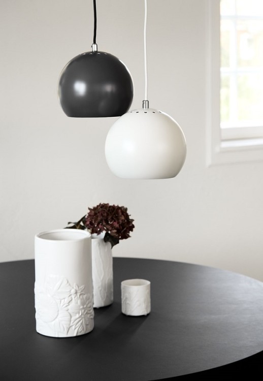 Лампа подвесная ball, 16хD18 см, темно-серая матовая, черный шнур (67959)