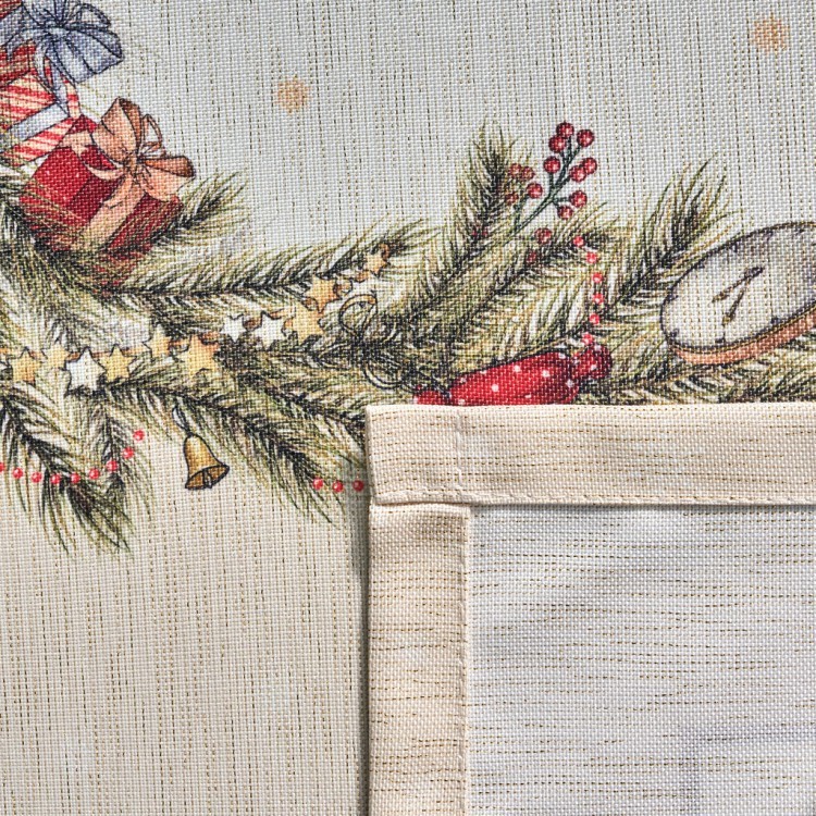 Скатерть  140х400 cm прямоугольная, "щелкунчик" цвет: бежевый, tm lefard, полиэстер 100% Lefard (986-002-22)