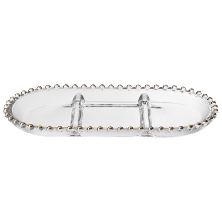 Блюдо сервировочное "golden charm", 3 секции, 30*15 см Lefard (345-500)