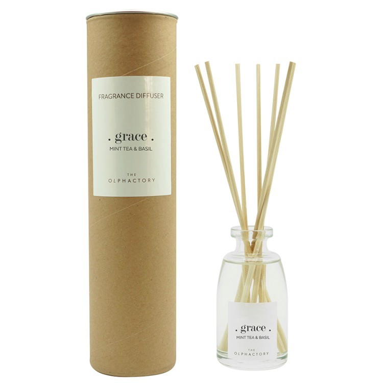 Диффузор ароматический the olphactory, grace, mint tea&basil, 100 мл (68184)