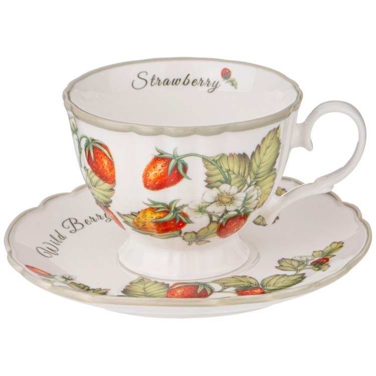 Чайный набор lefard "strawberry" на 2 пер. 4 пр. 270 мл Lefard (85-1898)