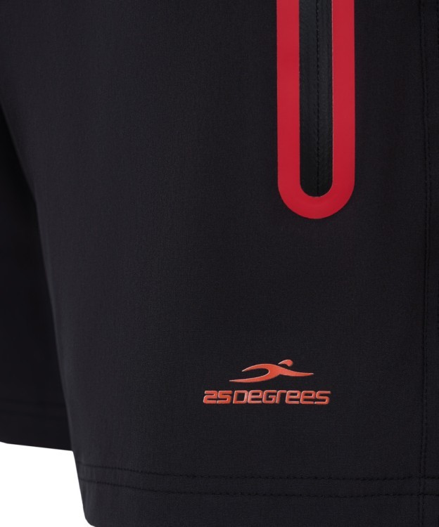 Шорты для плавания 25DEGREES Splash Black/Red, полиэстер (2115614)