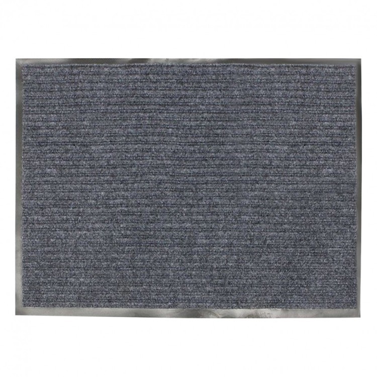 Коврик входной ворсовый влаго-грязезащитный 90х120 см толщина 7 мм серый Vortex 601709 (1) (90130)