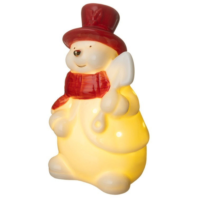Фигурка "снеговичок" с led-подсветкой 5,7*5,8*10,5 см Lefard (146-2324)