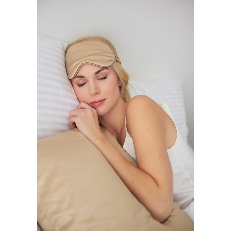 Наволочка из натурального шелка бежевого цвета из коллекции essential, 50х70 см (77832)