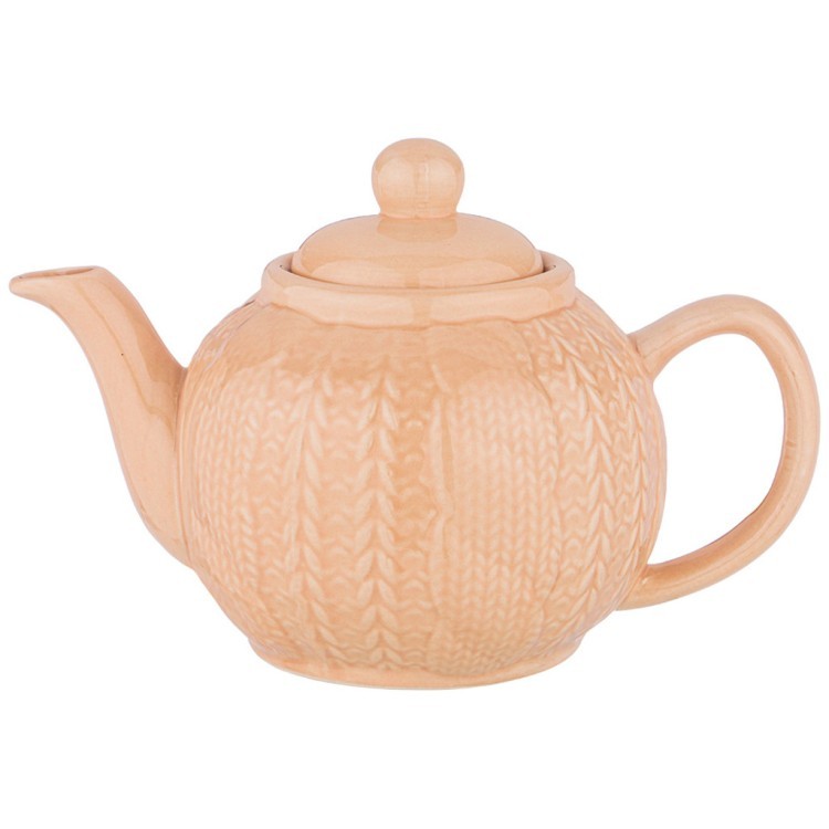 Чайник заварочный 1100мл коллекция "вязанка" 21.5*14.5*15 см цвет: кремовый Lefard (155-492)