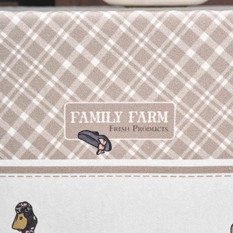 Скатерть "family farm" 160х220см , 100% хлопок, клетка , твил, пропитка Lefard (850-748-21)
