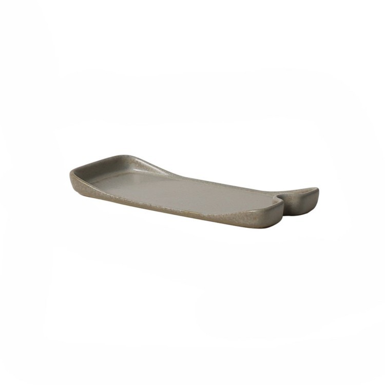 Тарелка L9258-648U, каменная керамика, grey, ROOMERS TABLEWARE