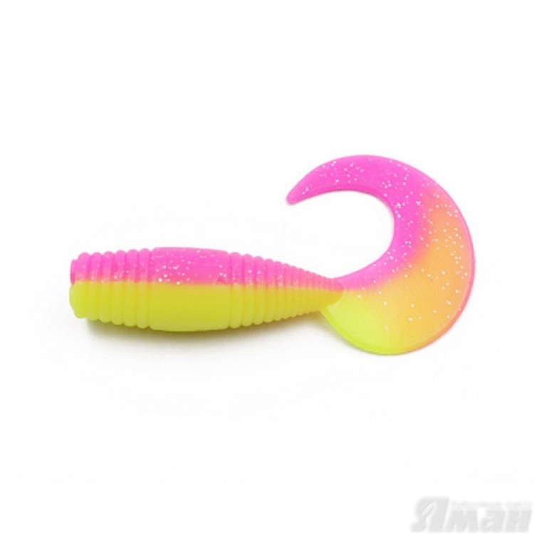 Твистер Yaman Spry Tail, 3" цвет 24 - Gum, 8 шт Y-ST3-24 (70694)