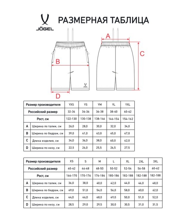Шорты JOGEL ESSENTIAL Athlete Shorts, черный (2111454)